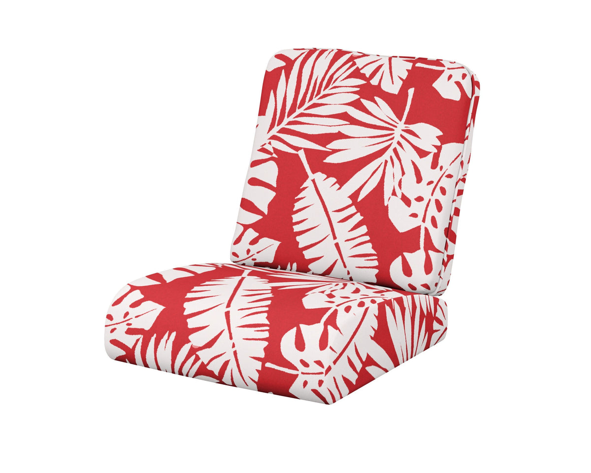 POLYWOOD Club Seat/Back Cushion in Leaf Crimson