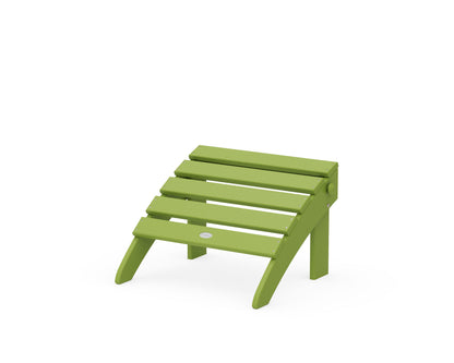 POLYWOOD Classic Adirondack Folding Ottoman in Lime
