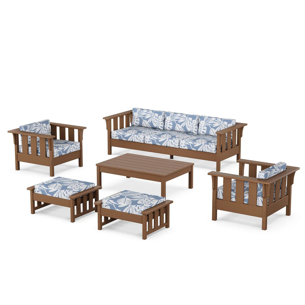 POLYWOOD Acadia 6-Piece Lounge Sofa Set
