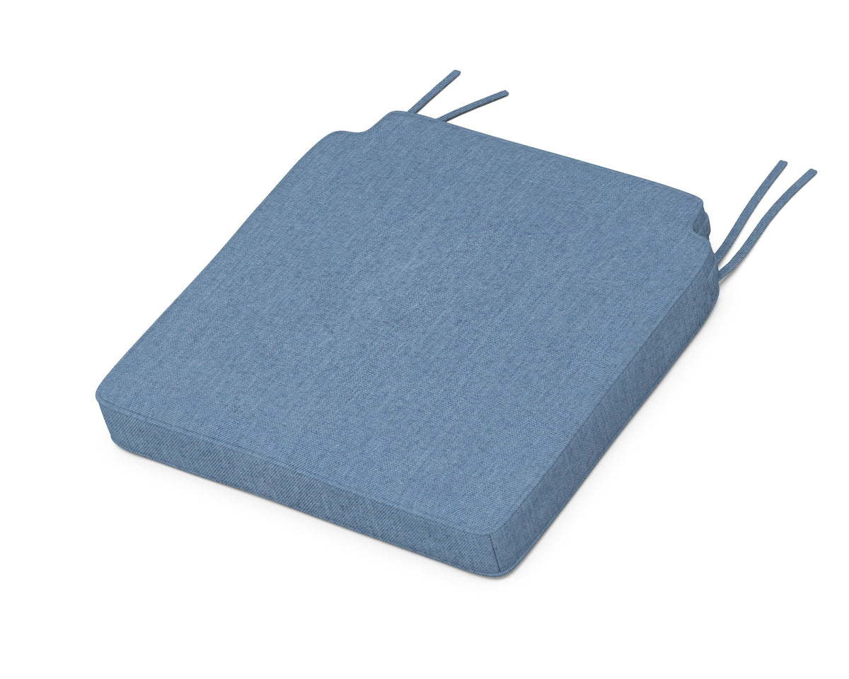 POLYWOOD Acadia Dining Side Seat Cushion in Sky Blue