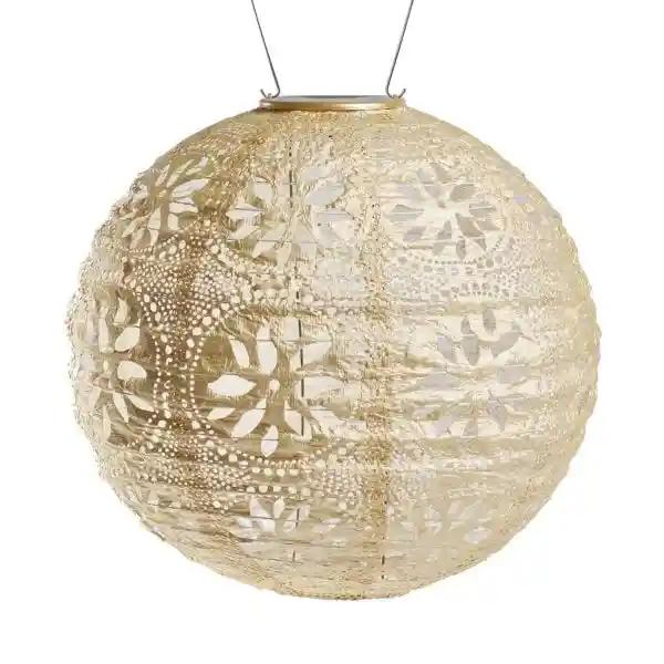 Soji Stella Boho Globe 12&quot; Solar Lantern - Casual Furniture World