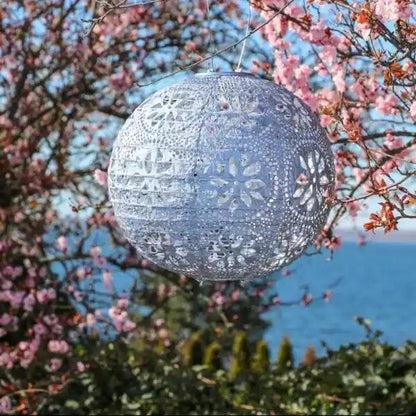 Soji Stella Boho Globe 12&quot; Solar Lantern - Casual Furniture World