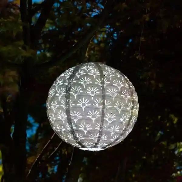 Soji Stella Deco Globe 12&quot; Solar Lantern - Casual Furniture World