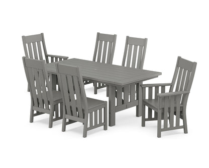 POLYWOOD Acadia 7-Piece Dining Set in Slate Grey