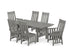 POLYWOOD Acadia 7-Piece Dining Set in Slate Grey