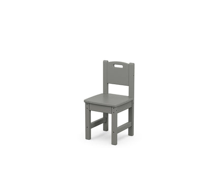 POLYWOOD Toddler Dining Chair in Slate Grey