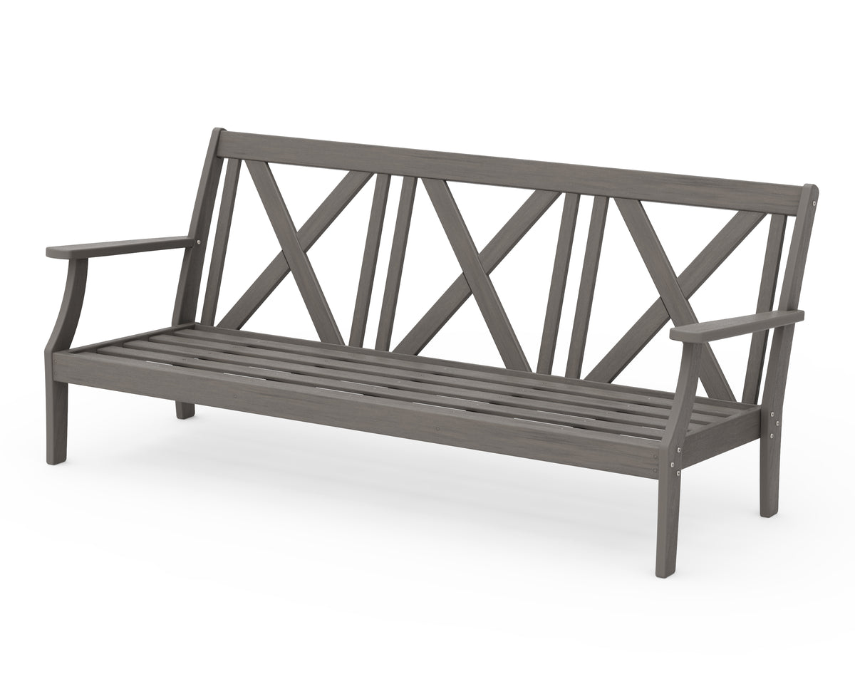 POLYWOOD Braxton Deep Seating Sofa Frame in Driftwood