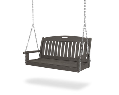 POLYWOOD Nautical 48" Swing in Vintage Coffee