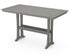 POLYWOOD Farmhouse Trestle 37" x 72" Bar Table in Slate Grey