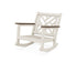 POLYWOOD Chippendale Deep Seating Rocking Chair Frame in Sand / Kona