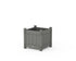 POLYWOOD Vineyard Square Planter Box in Slate Grey