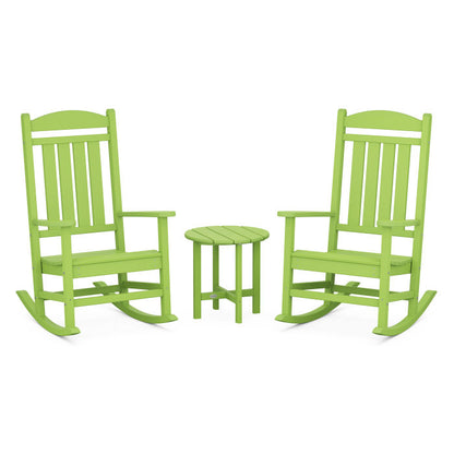 Presidential 3-Piece Rocker Set with Round Side Table