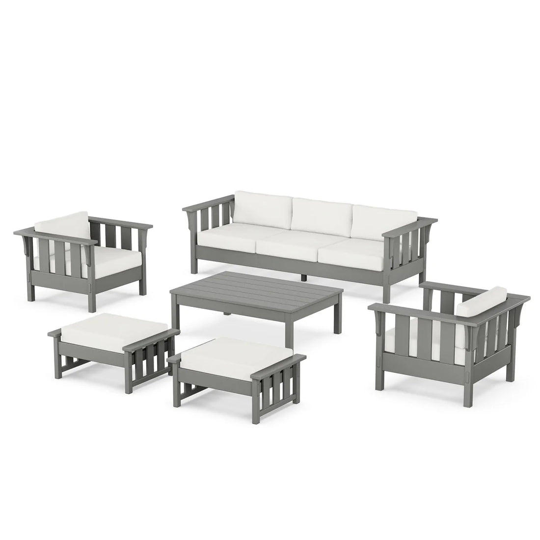 POLYWOOD Acadia 6-Piece Lounge Sofa Set
