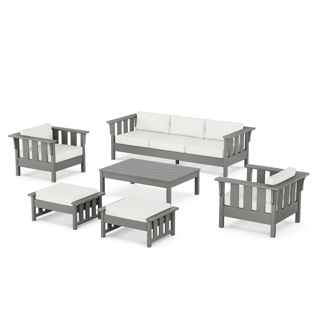 POLYWOOD Acadia 6-Piece Lounge Sofa Set