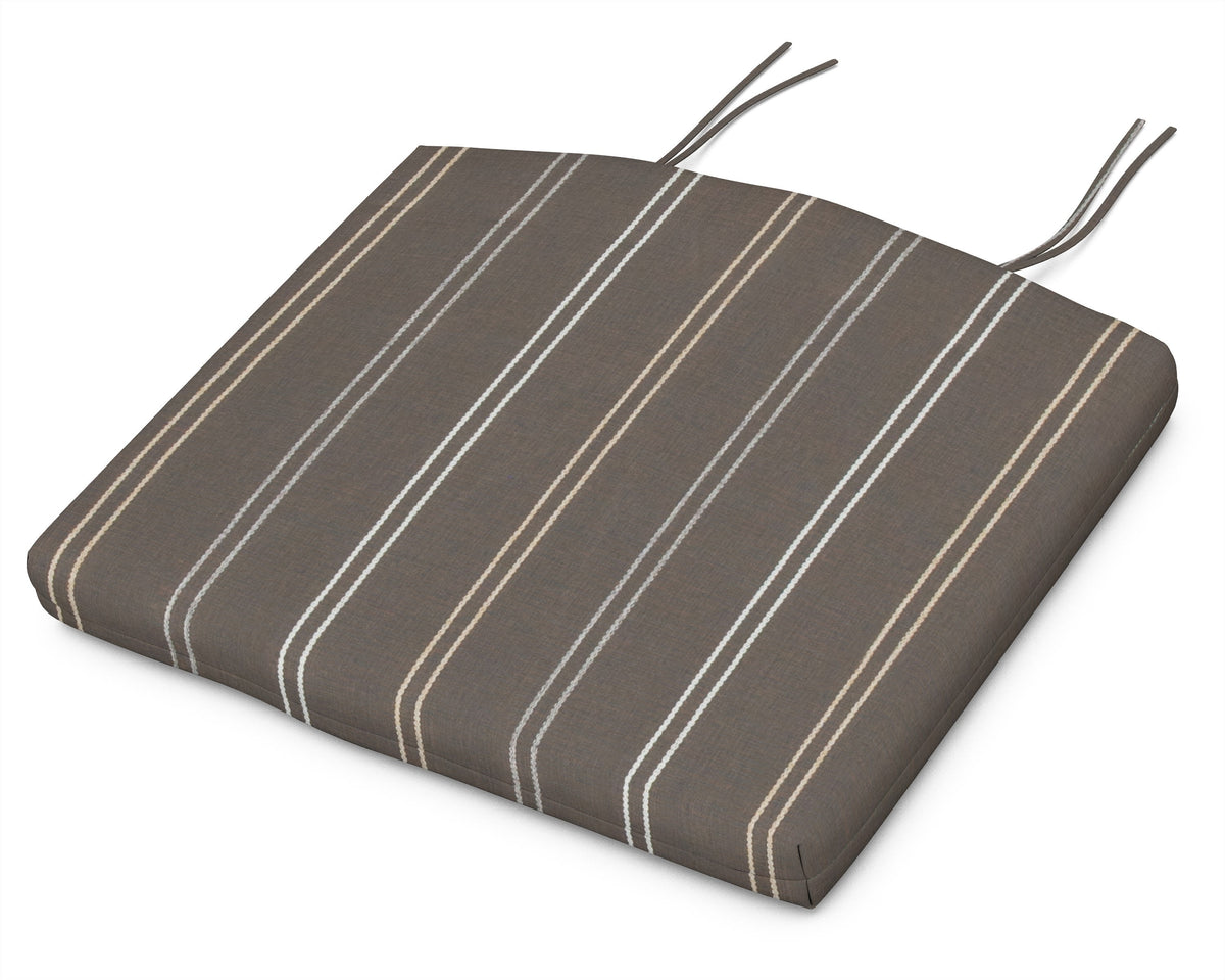 POLYWOOD Standard Seat Cushion 18.5"D x 24"W x 2.5"H in Rustic High Tide