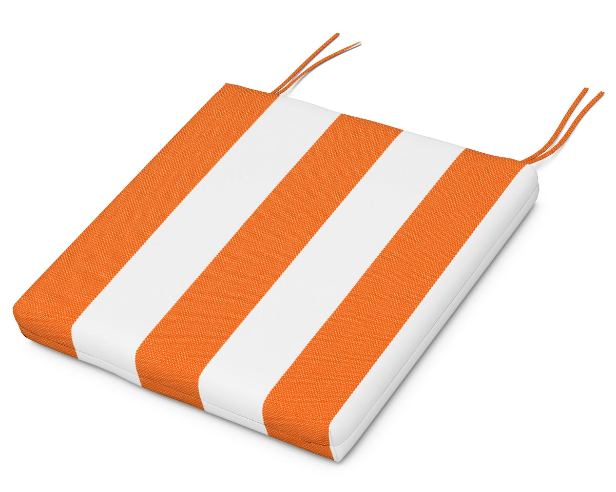 POLYWOOD Standard Seat Cushion 17"D x 18.5"W x 2.5"H in Montdor Mango