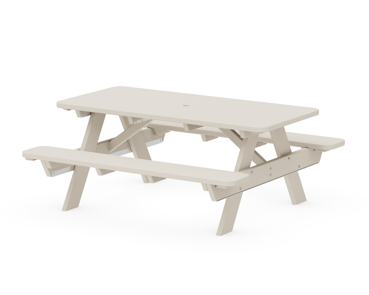 POLYWOOD Park 72" Picnic Table in Sand