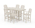 POLYWOOD Savannah 7-Piece Farmhouse Bar Set in Sand