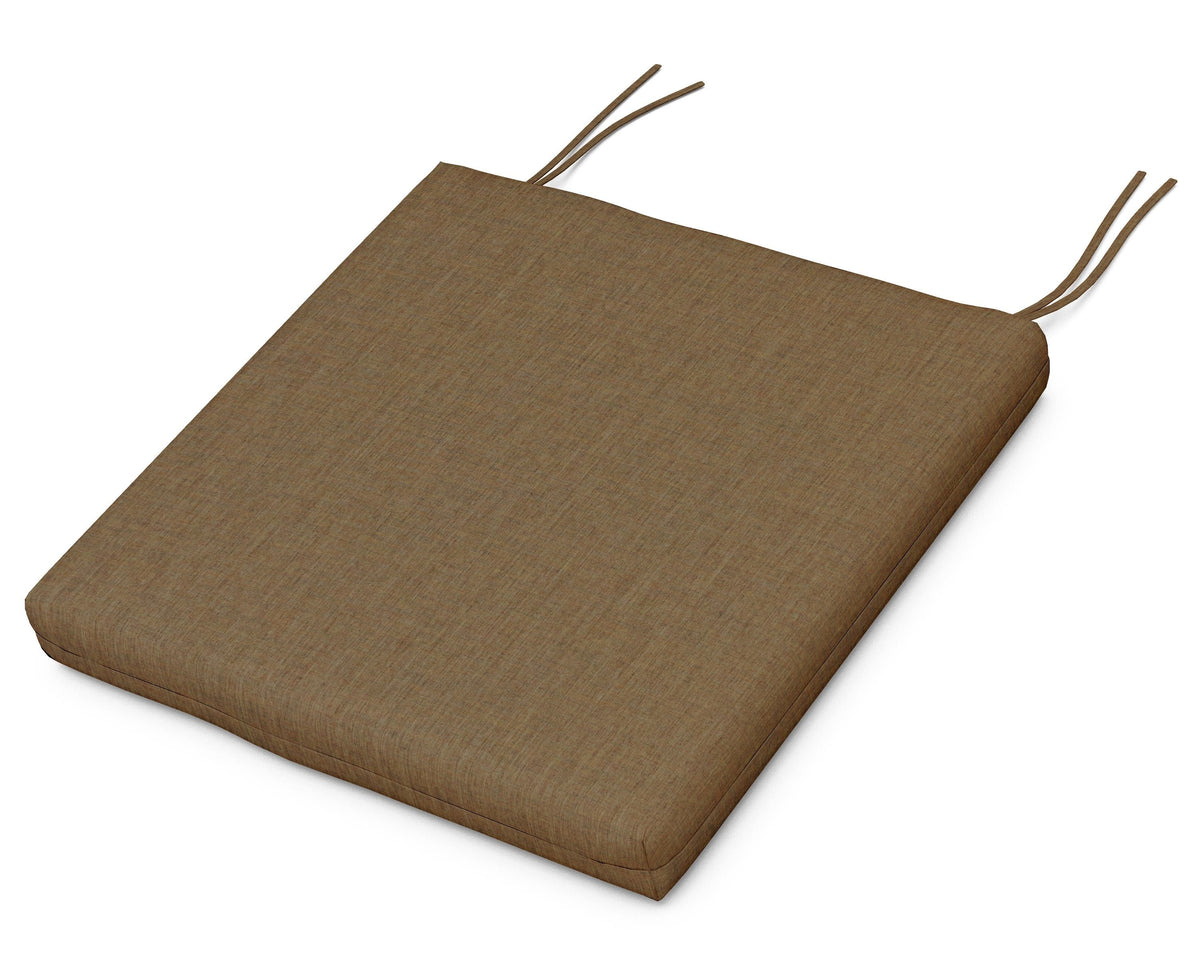 POLYWOOD EDGE Dining Cushion 19.5"D x 19.5"W x 2.5"H in Cast Teak