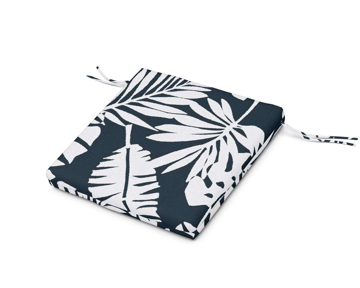 POLYWOOD AL300 Seat Pad in Leaf Marine Indigo