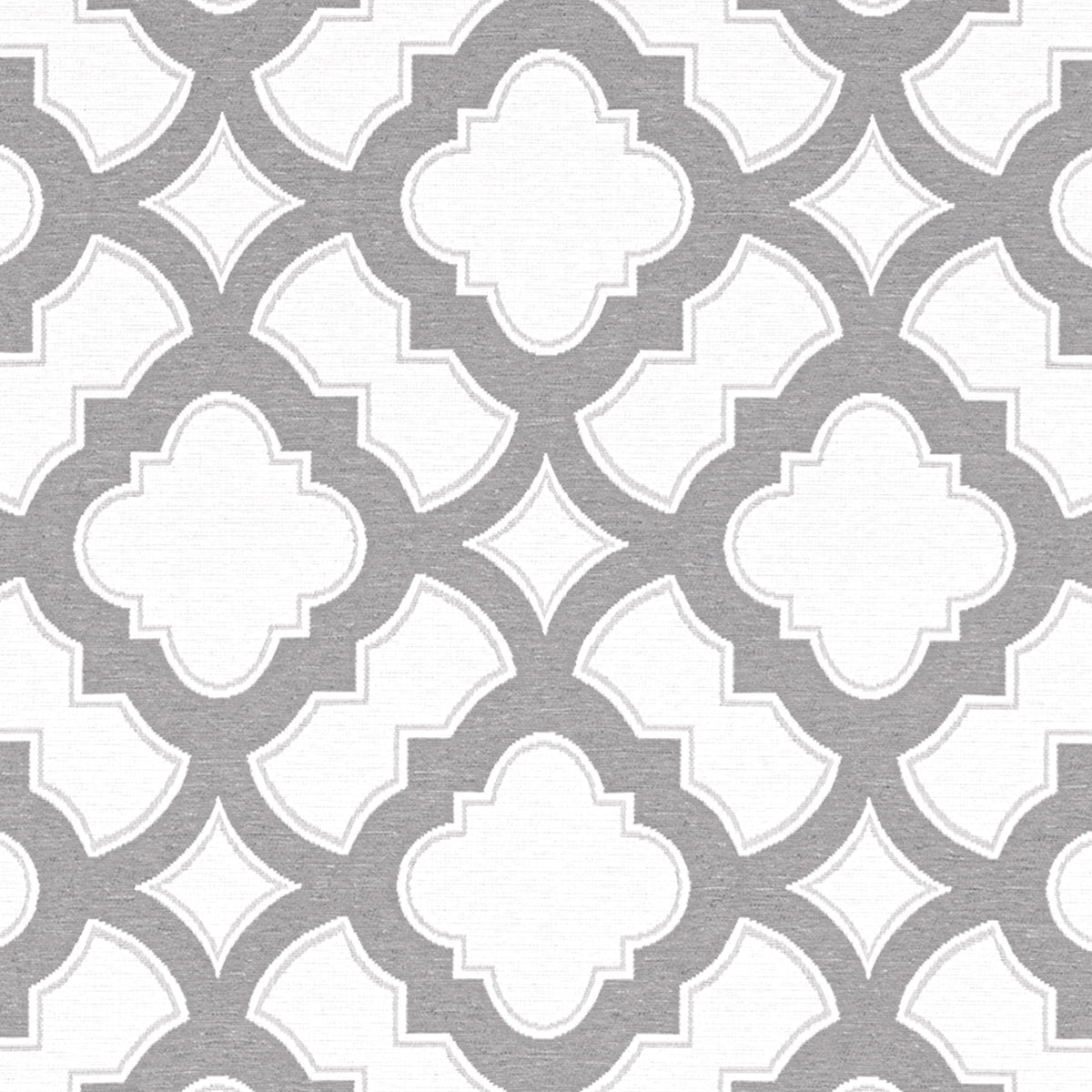POLYWOOD Latitude Dining Chair Quick-Dry Seat Pad in Trellis Grey Mist