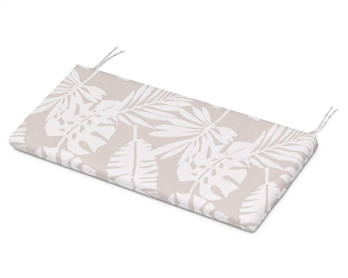 POLYWOOD 48" Bench Seat Cushion in Leaf Dune Burlap
