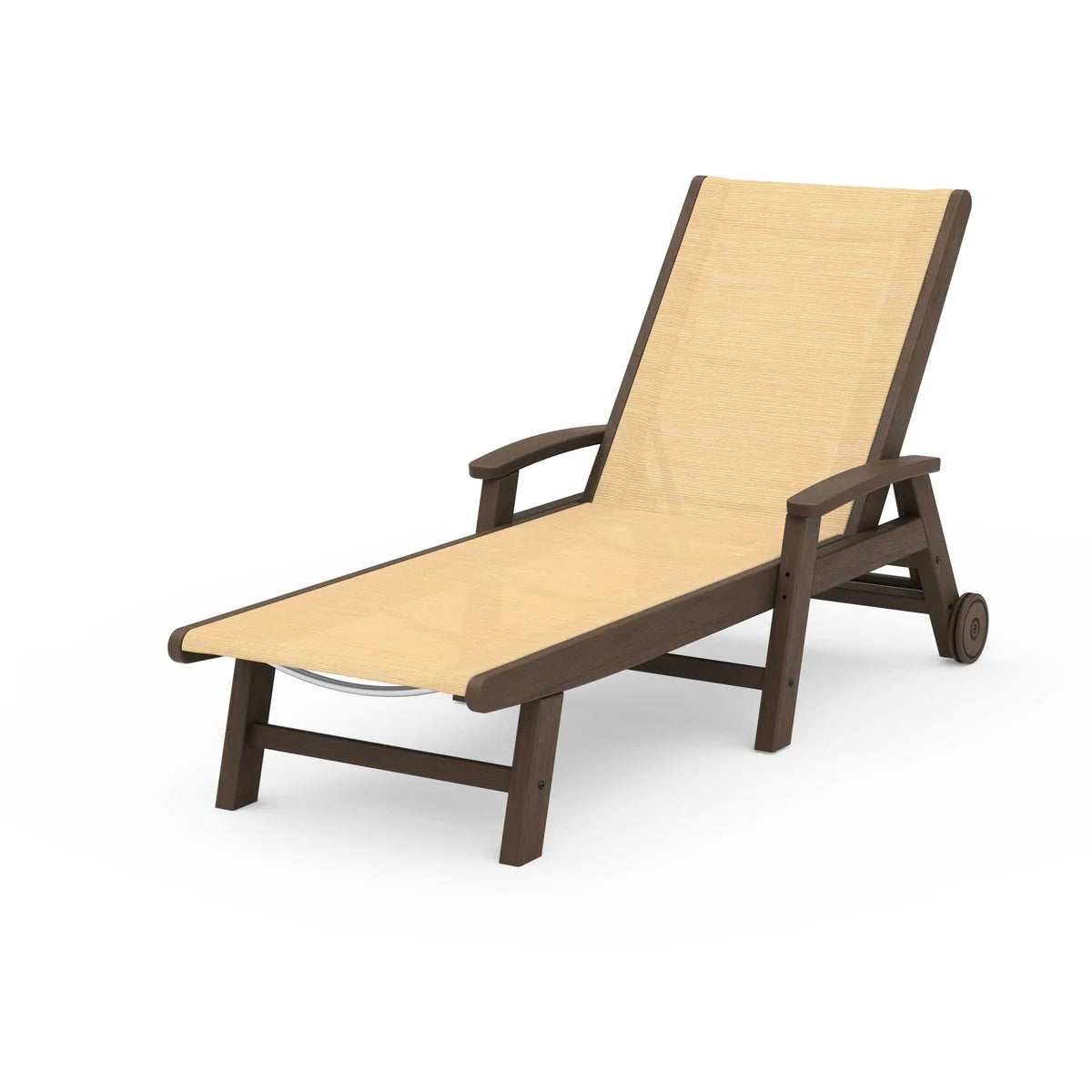 POLYWOOD Coastal Chaise with Wheels