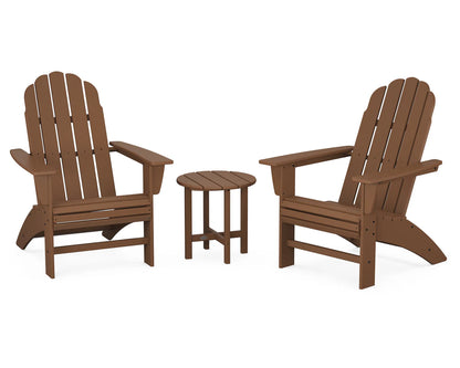POLYWOOD Vineyard 3-Piece Curveback Adirondack Set