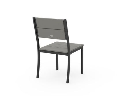 POLYWOOD Main Street Stacking Dining Side Chair angle view
