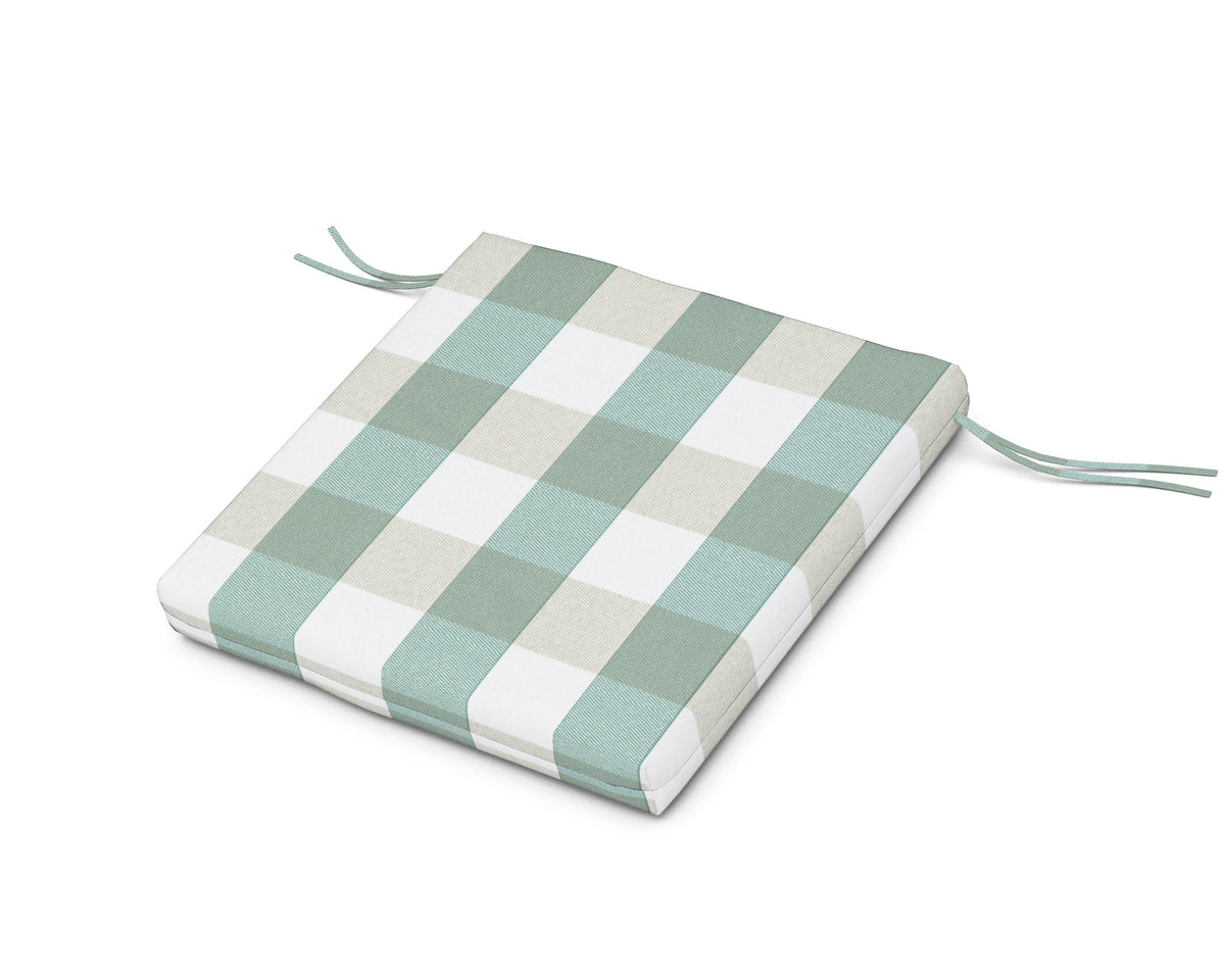 POLYWOOD AL300 Seat Pad in Buffalo Plaid Glacier Spa