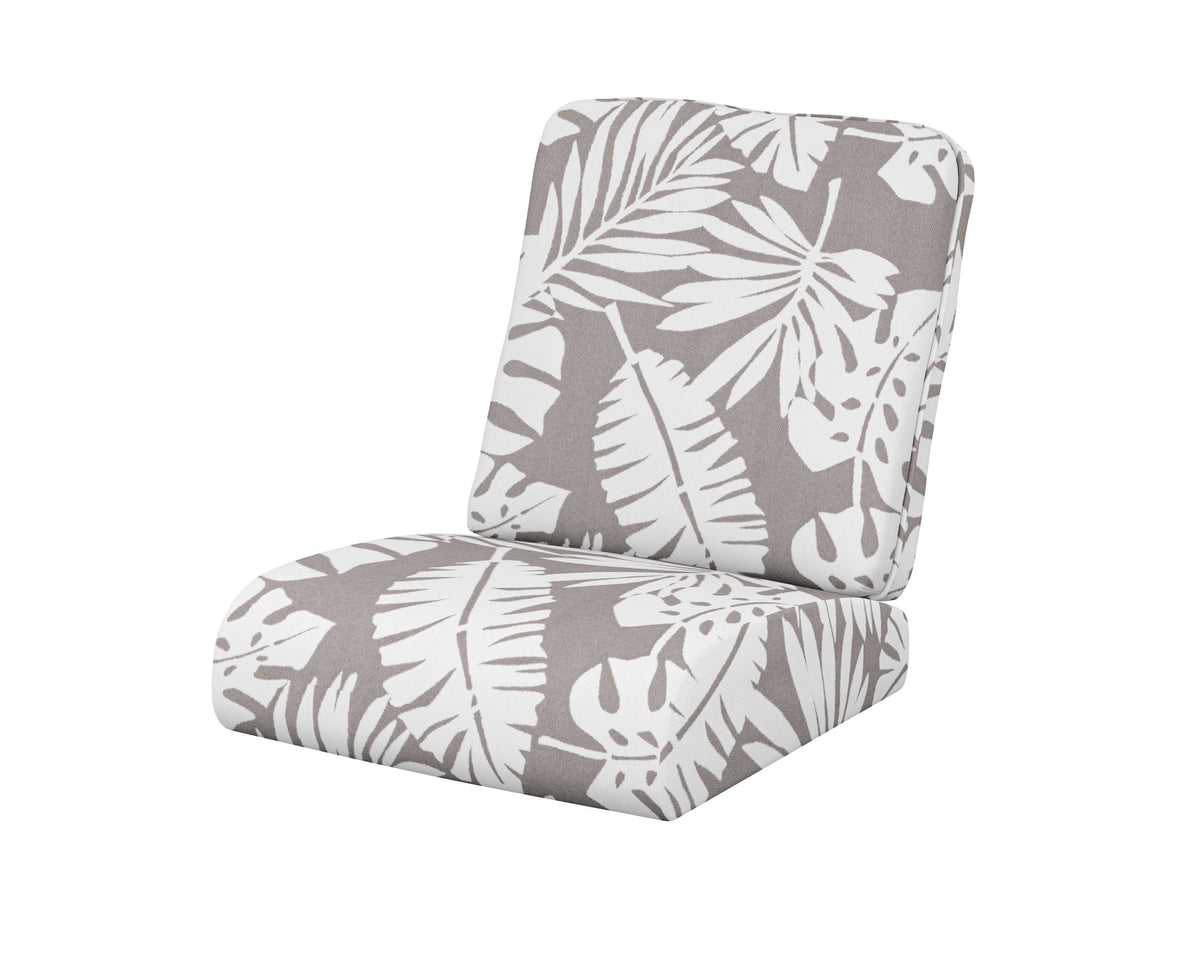 POLYWOOD Club Seat/Back Cushion in Leaf Grey Mist