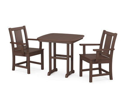 POLYWOOD Prairie 3-Piece Dining Set in Mahogany