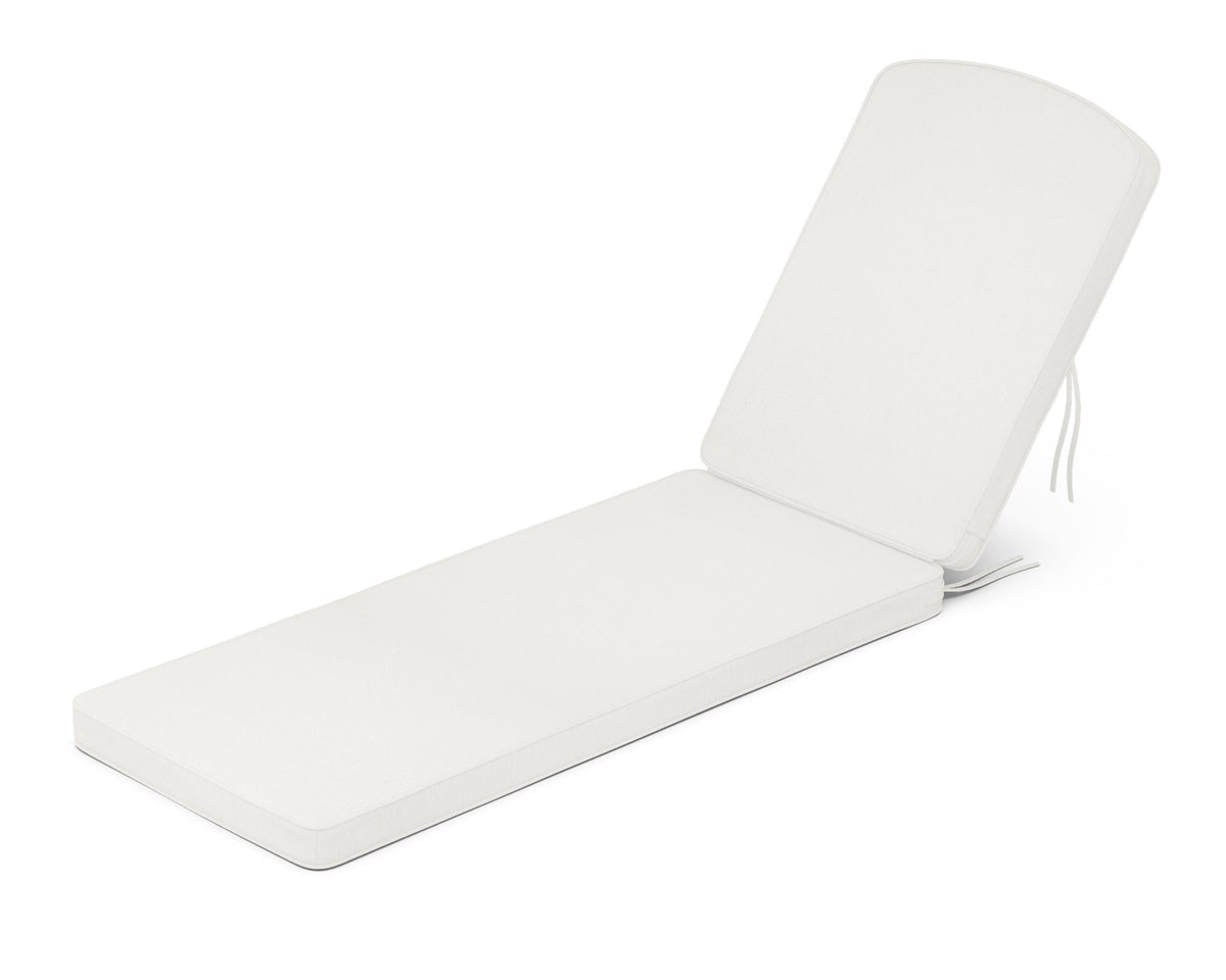 POLYWOOD Chinoiserie Chaise Cushion in Natural Linen