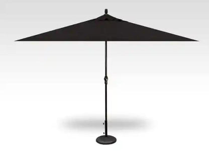 8' x 11' gray rectangular market solar offset patio umbrella 8'x11' Rectangular Patio Umbrella
