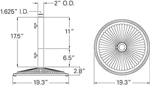 50lb Classic Umbrella Base - Casual Furniture World