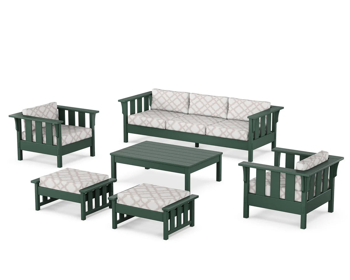 POLYWOOD Acadia 6-Piece Lounge Sofa Set