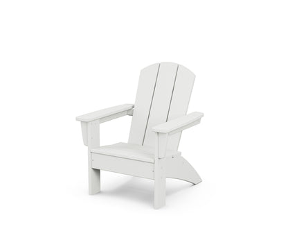 POLYWOOD Kids Nautical Adirondack Chair in White