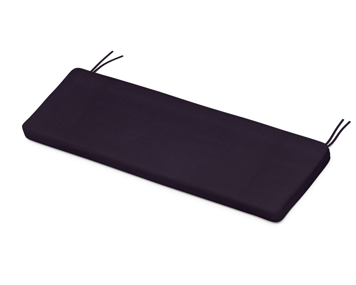 POLYWOOD Chinoiserie 60" Bench Seat Cushion in Navy Linen