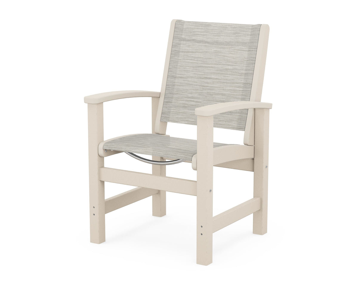 POLYWOOD Coastal Dining Chair in Sand / Birch