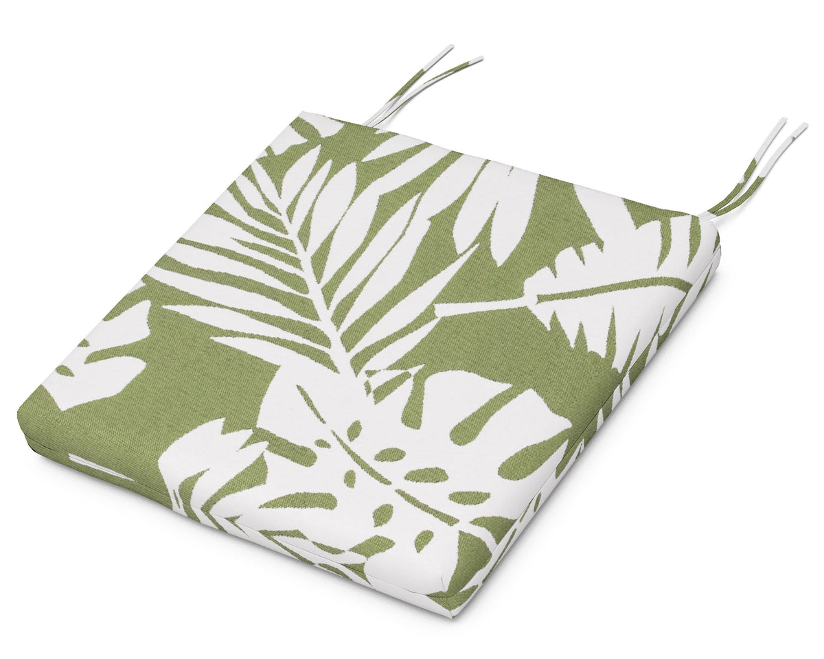 POLYWOOD Seat Cushion 17"D x 19"W x 2.5"H in Leaf Chive