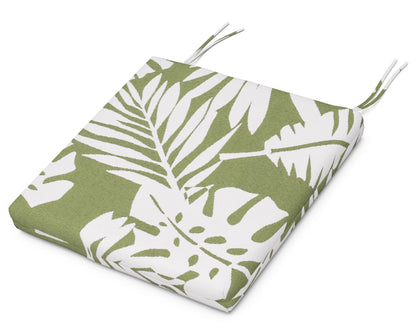 POLYWOOD EDGE Dining Cushion 19.5"D x 19.5"W x 2.5"H in Leaf Chive