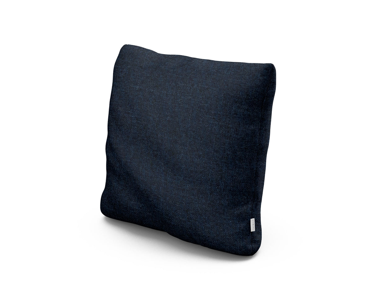 POLYWOOD 18" Outdoor Throw Pillow in Marine Indigo