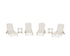 POLYWOOD Nautical Chaise 6-Piece Set with Wheels in Sand