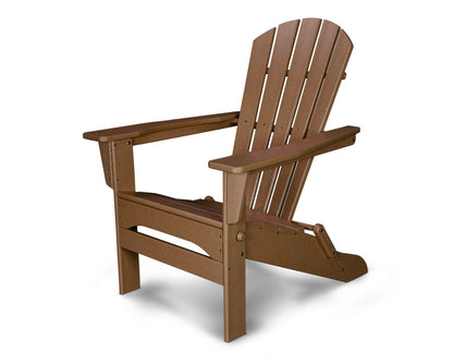 POLYWOOD Palm Coast Folding Adirondack in Teak