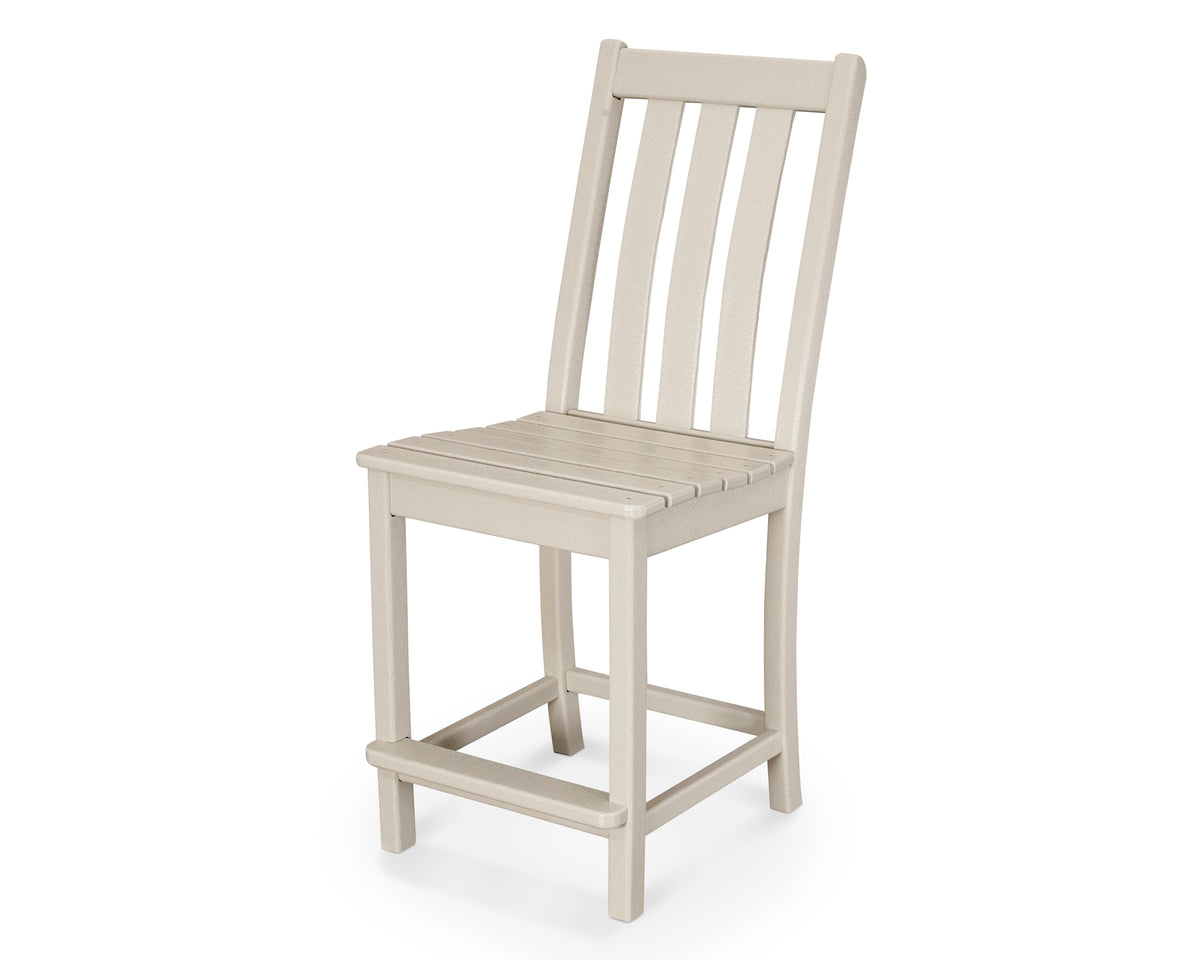 POLYWOOD Vineyard Counter Side Chair in Sand