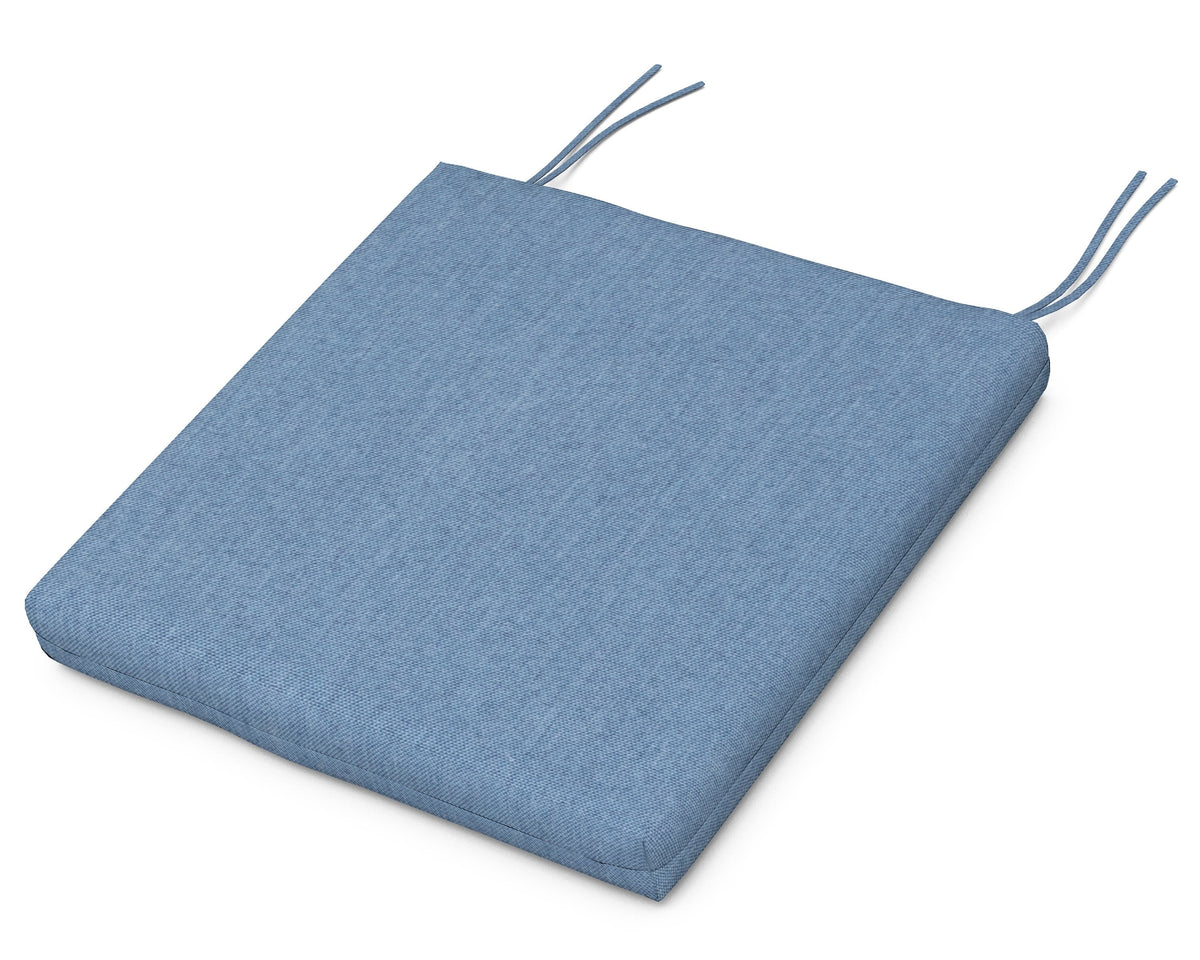 POLYWOOD Seat Cushion 17"D x 19"W x 2.5"H in Sky Blue