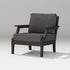 POLYWOOD Estate Lounge Chair in Vintage Coffee / Ash Charcoal