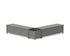 POLYWOOD 60" Country Living L-Shaped Planter Storage Bench Set in Slate Grey
