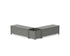 POLYWOOD 48" Country Living L-Shaped Planter Storage Bench Set in Slate Grey