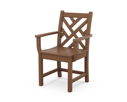POLYWOOD Chippendale Dining Arm Chair in Teak